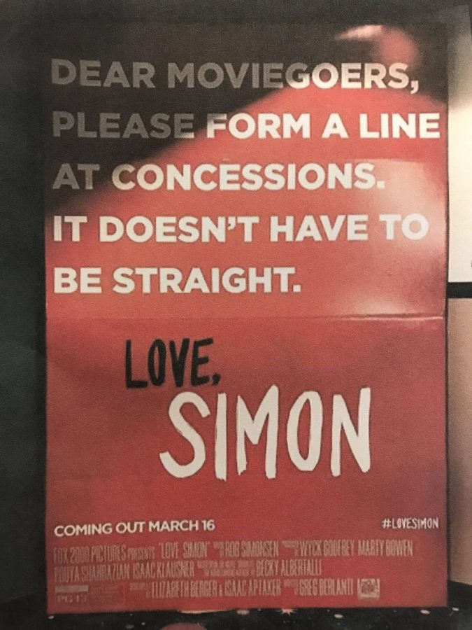 One of the many promotional posters for Love, Simon. 
