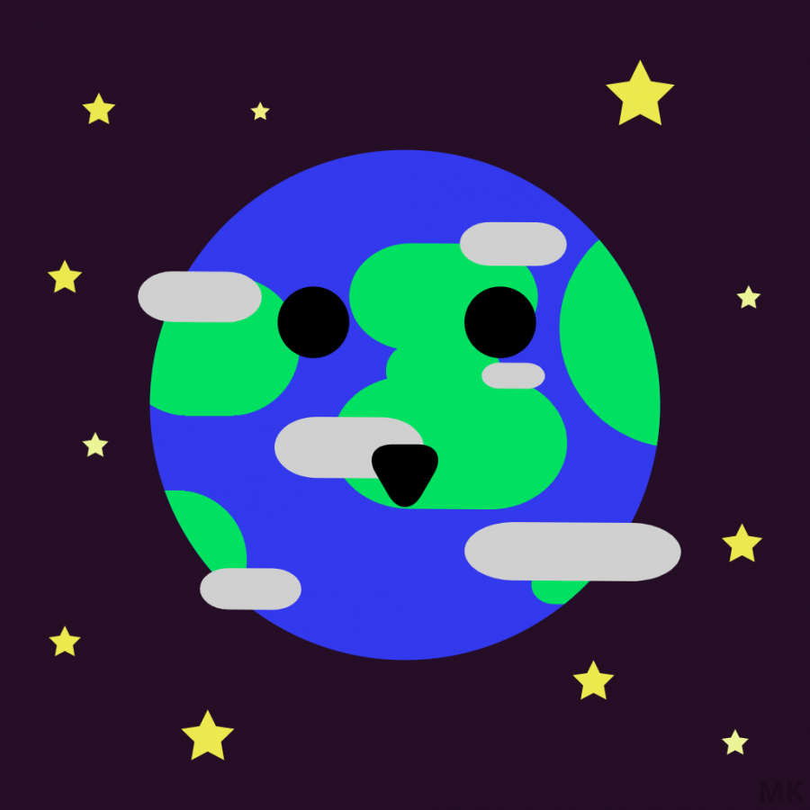 Flat design art made for Earth Day 2019 by Mueez Khan.