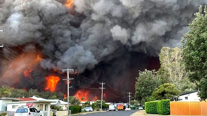 Bushfires rage in Australia