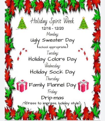 12 Days of Christmas Spirit Days