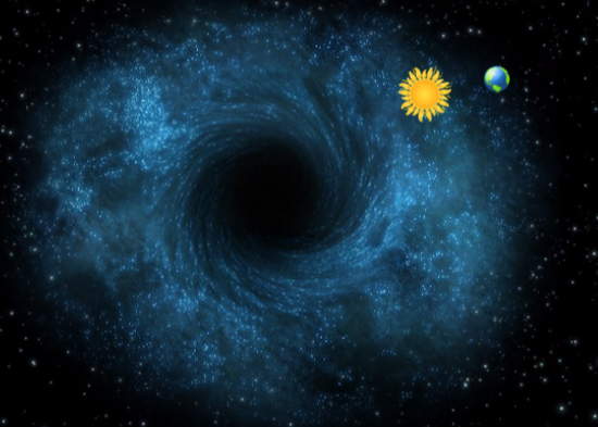 Earth is closer to a black hole than previously thought