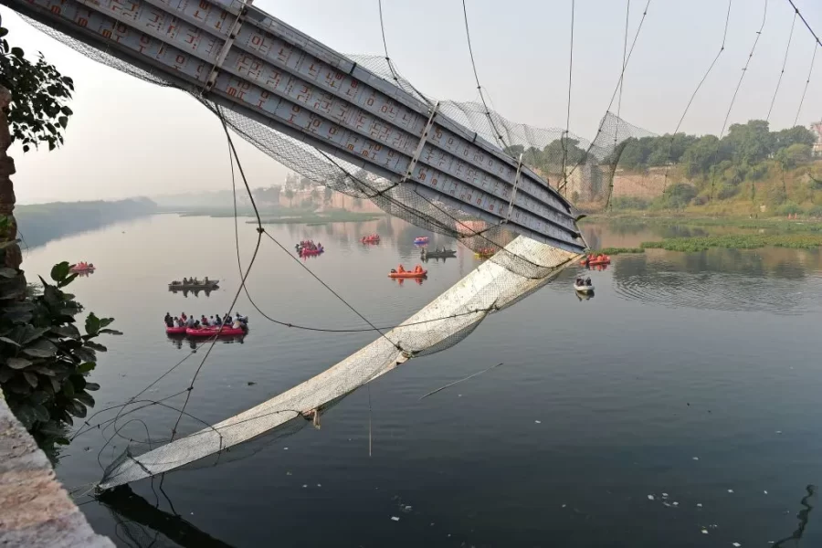 Over 100 Dead Following Bridge Collapse in India