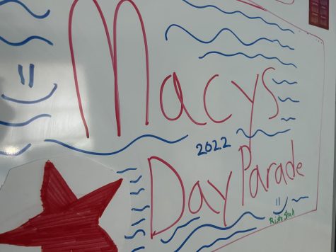 Drawing of Macys Day Parade